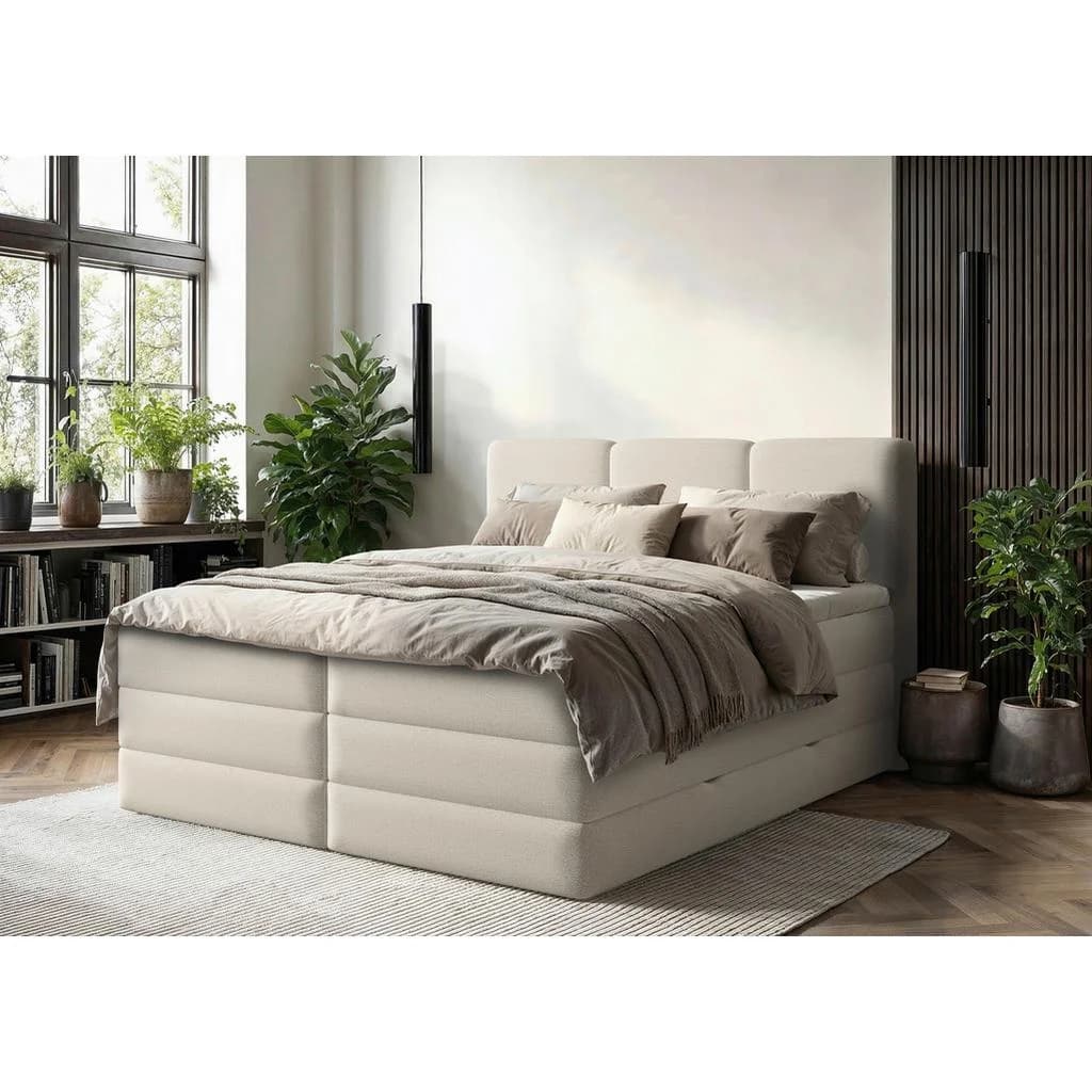 Winkle Boxspringbett Neptun 160x200 cm Creme