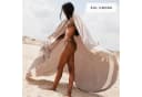 furora HOLIDAY Strandtuch XXL 200x200 cm Baumwolle Dunkelblau Premium Fouta Bild 1
