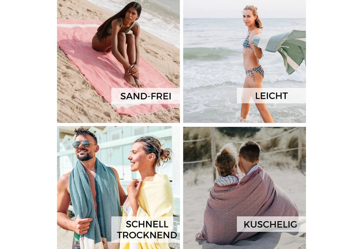 furora HOLIDAY Strandtuch 100x200 cm Baumwolle - Bild 4