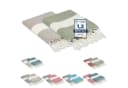 furora HOLIDAY Strandtuch 100x200 cm Baumwolle Braun/Olivgrün Bild 2