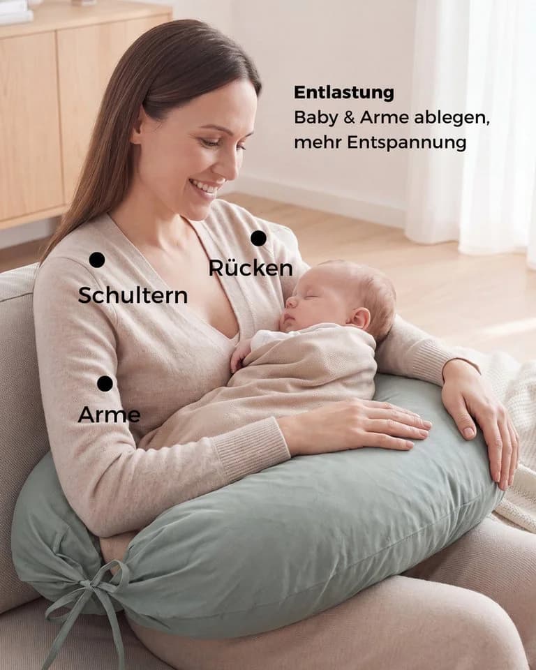 furora BABY Stillkissen XXL lang: Seitenschläferkissen & Schwangerschaftskissen - Bild 3