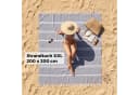 furora HOLIDAY Saunatuch Hamamtuch 200x200 cm Grau Baumwolle Bild 1