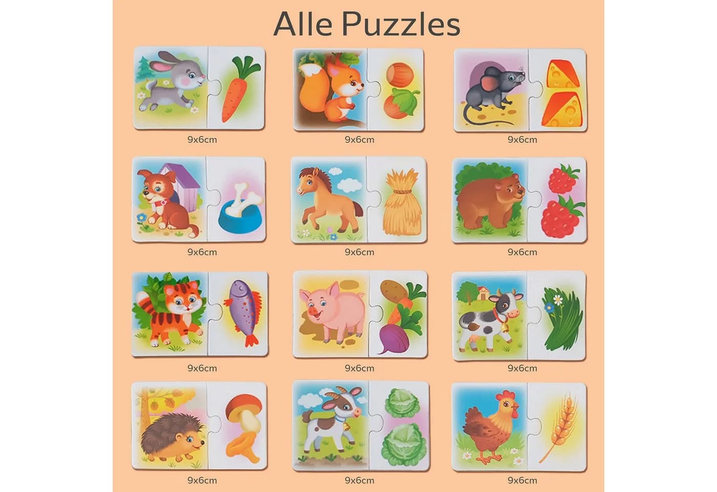MAGNIKON Magnetisches Lernspielzeug Meine ersten magnetischen Puzzles Bunt