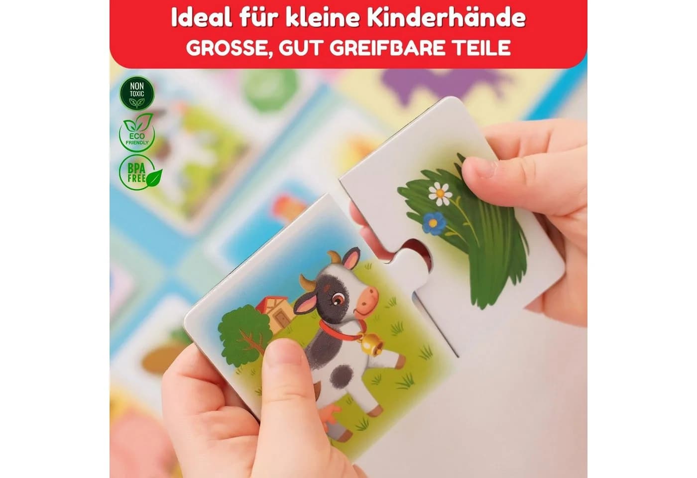 MAGNIKON Magnetisches Lernspielzeug Meine ersten magnetischen Puzzles Bunt - Bild 3