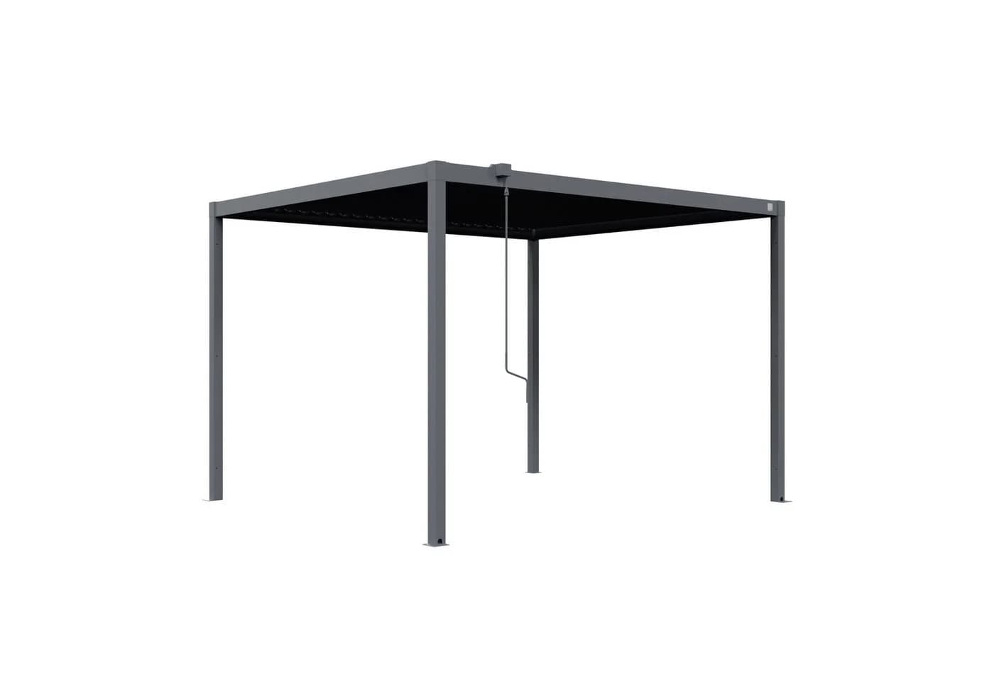 GFP Pergola Pavillon Anthrazit mit verstellbarem Lamellendach - Bild 3