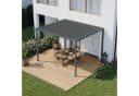 GFP Pergola Pavillon Anthrazit mit verstellbarem Lamellendach Bild 4