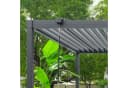 GFP Pergola Pavillon Anthrazit mit verstellbarem Lamellendach Bild 5