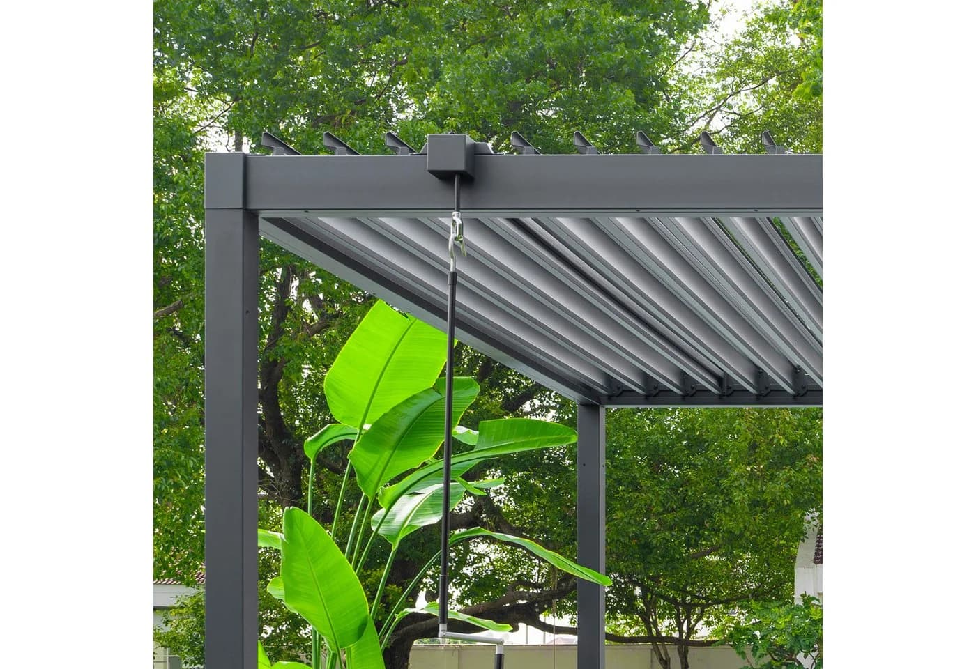 GFP Pergola Pavillon Anthrazit mit verstellbarem Lamellendach - Bild 5