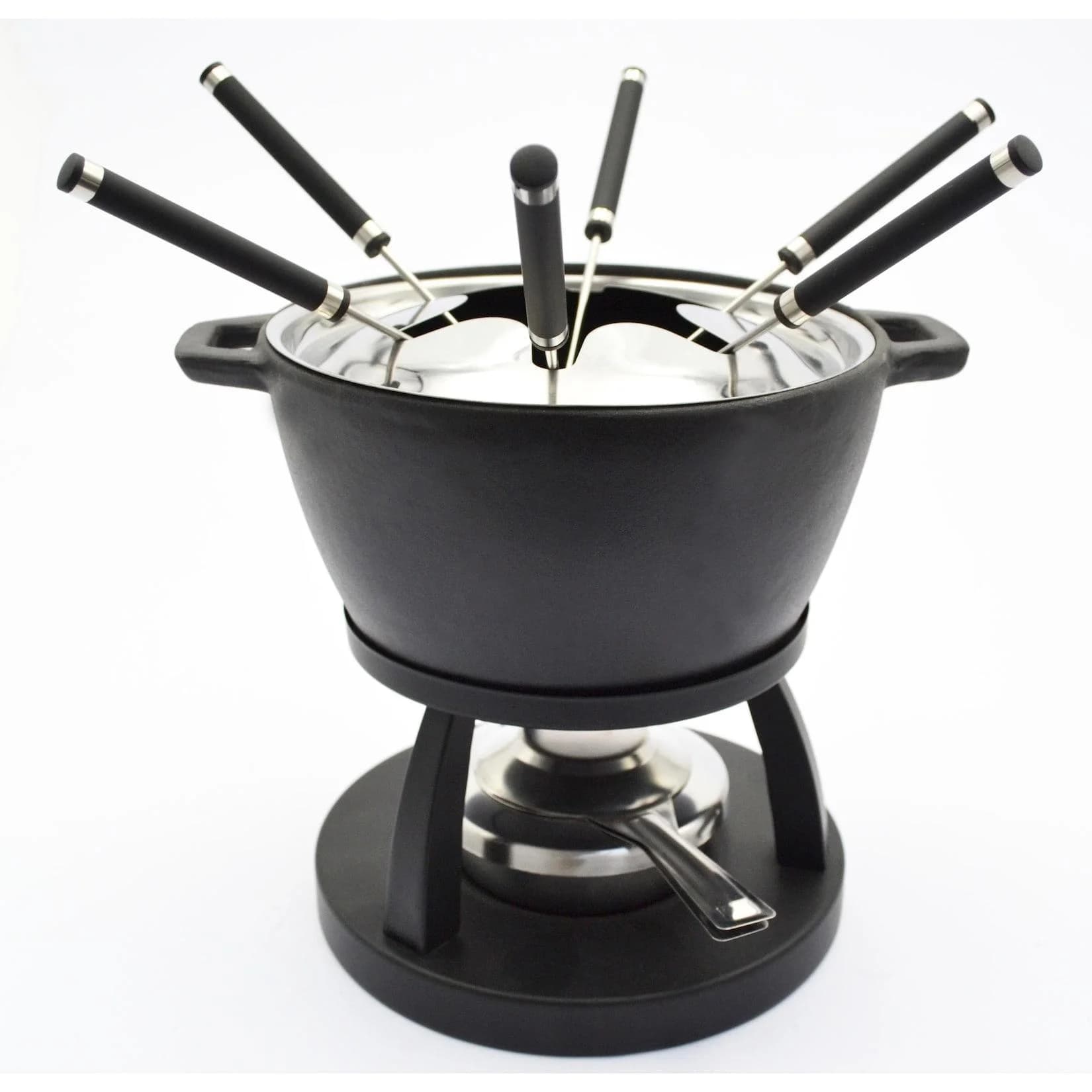 Mäser Fondue Set Gusseisen Schwarz