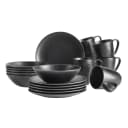 Mäser Frühstücks-Geschirrset Essential Schwarz 18-tlg. Steinzeug Bild 1