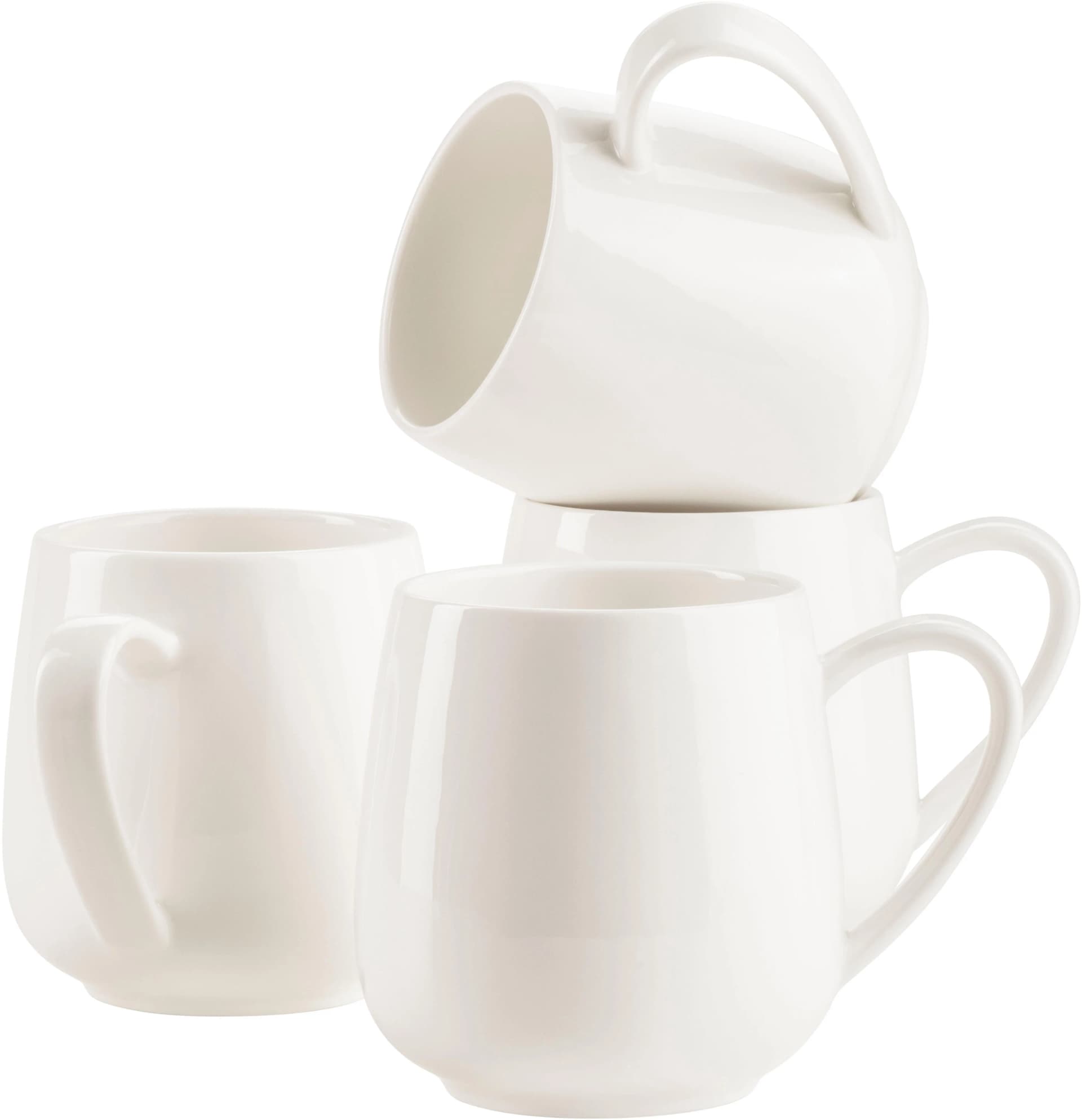 Mäser Taya Kaffeebecher Weiß Porzellan 410 ml
