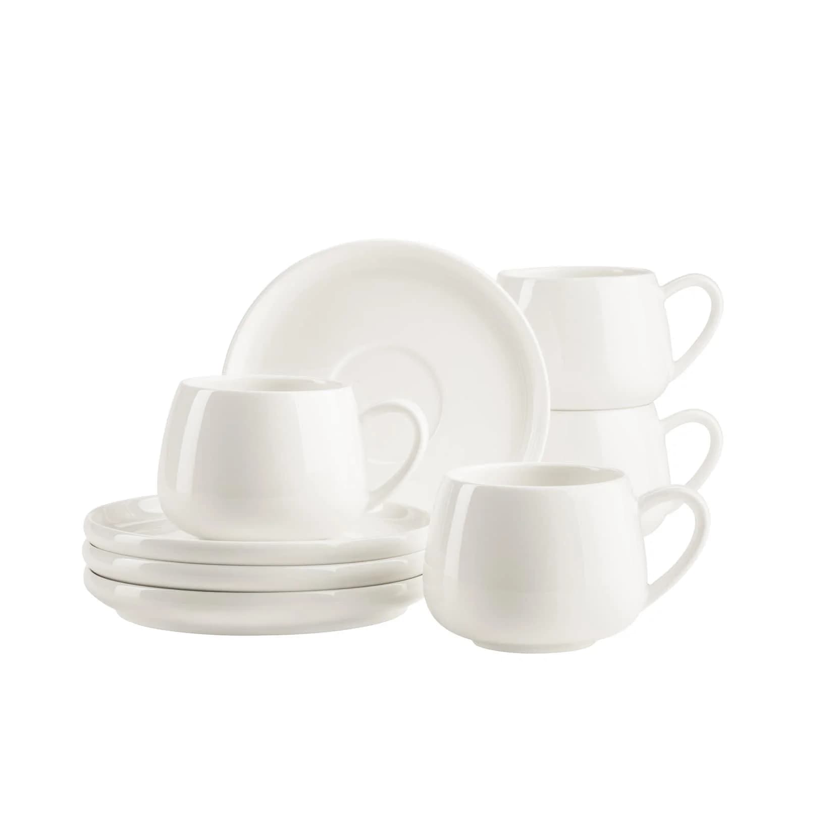 Mäser Taya Kaffeetasse Weiß Porzellan