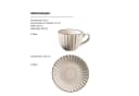 MÄSER Kaffeeservice Osita 8-tlg. Beige/Cremeweiß Steinzeug Retro Bild 1
