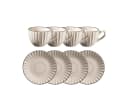 MÄSER Kaffeeservice Osita 8-tlg. Beige/Cremeweiß Steinzeug Retro Bild 2