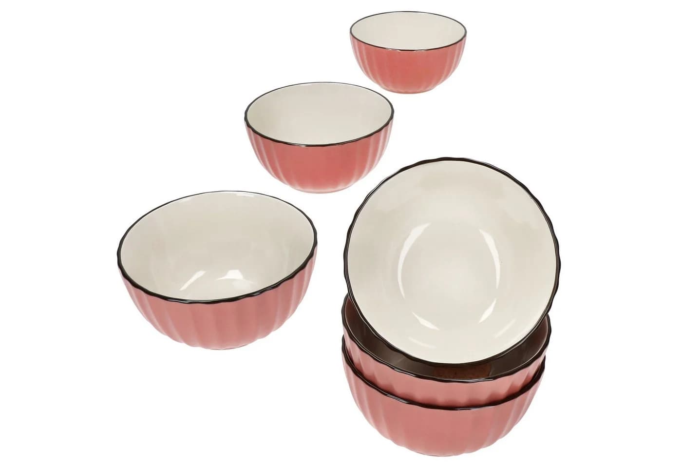 MÄSER Müslischale OSITA Rose 6x Steingut rosa creme