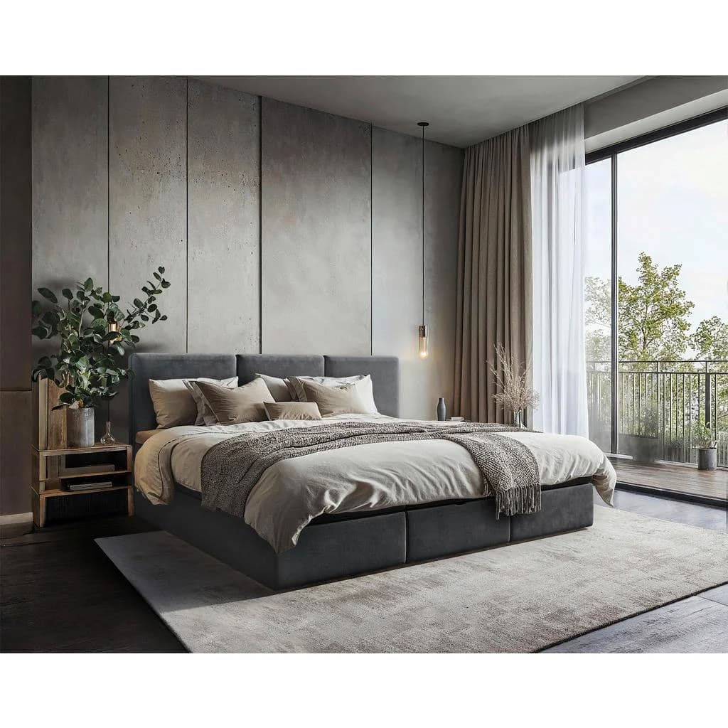 Familienbett Domino Combo Anthrazit Textil - Bild 2