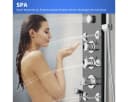 Eumaty Duschsystem Duschpaneel Thermostat Regendusche Schwarz Bild 5
