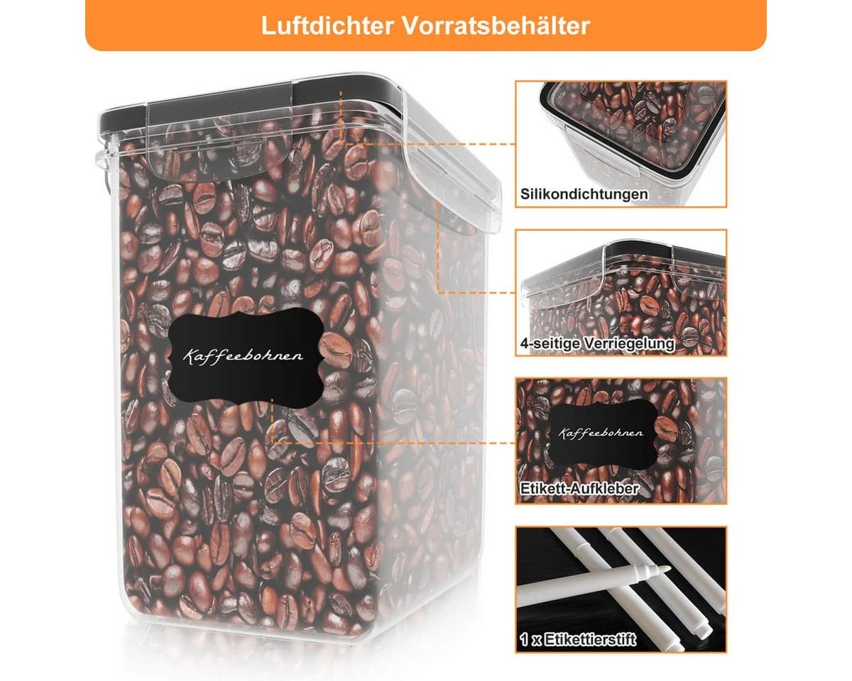 Simloveve Vorratsdosen Set 42-tlg. Weiß Luftdicht BPA-frei - Bild 3