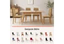 Simloveve Stuhlhusse Stretch Stuhlbezug Braun Jacquard Bild 5