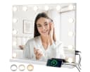 MCURO Kosmetikspiegel mit LED-Beleuchtung Weiß Bild 2