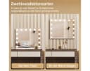 MCURO Kosmetikspiegel mit LED-Beleuchtung Weiß Bild 5