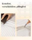 Simloveve Gardine Voile Gardinen Weiß Halbtransparent 2er Set Bild 4