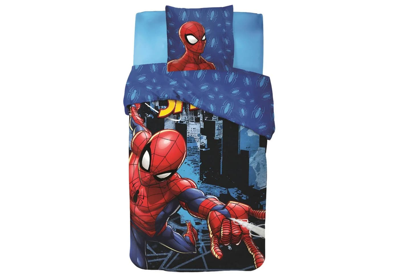 Marvel Spider-Man Bettwäsche Set 135x200 80x80 cm 2-teilig Baumwolle - Bild 2