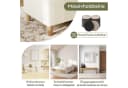 i@home Bettbank mit Hydraulischem Stauraum Beige Cordstoff Bild 3