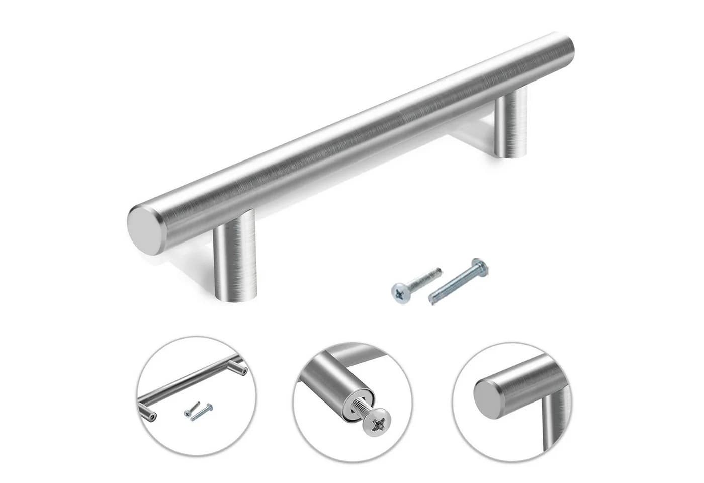Clanmacy Stangengriff Edelstahl 10er Set Modern Gebürstet - Bild 5