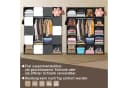 Clanmacy Kleiderschrank DIY 20 Würfel Garderobe Schwarz/Weiß Bild 3