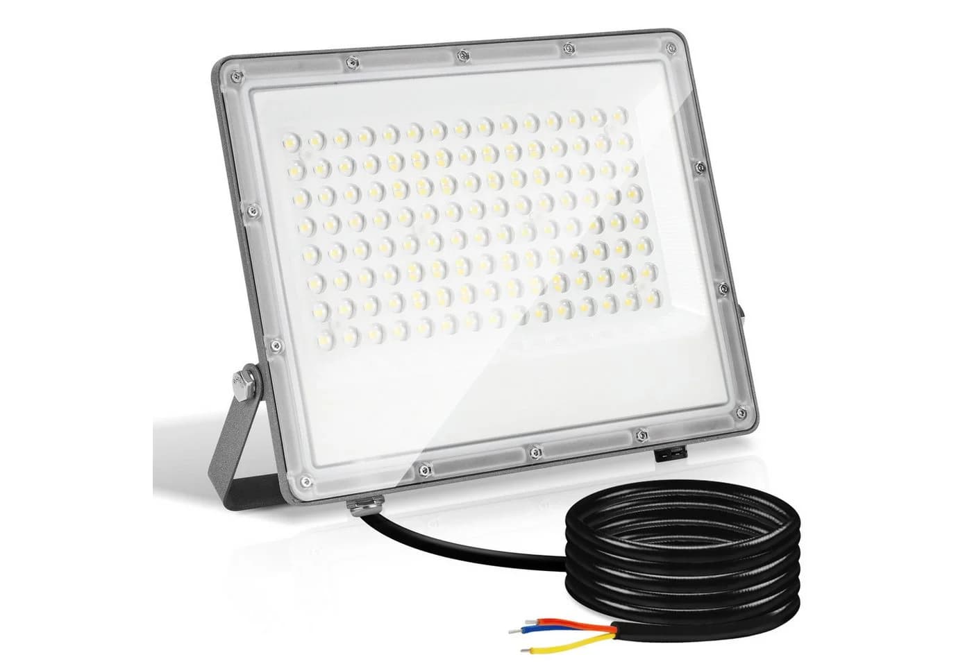 Clanmacy LED Flutlichtstrahler 150W Kaltweiß Aluminium - Bild 2