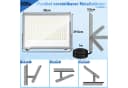 Clanmacy LED Flutlichtstrahler 150W Schwarz Kaltweiß Bild 1