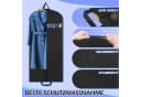 Clanmacy Kleidersack 3St. Schwarz Vliesstoff mit Schuhbeutel Bild 4