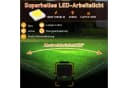 Clanmacy LED Baustrahler 100W IP66 Wasserdicht mit Stativ Bild 3