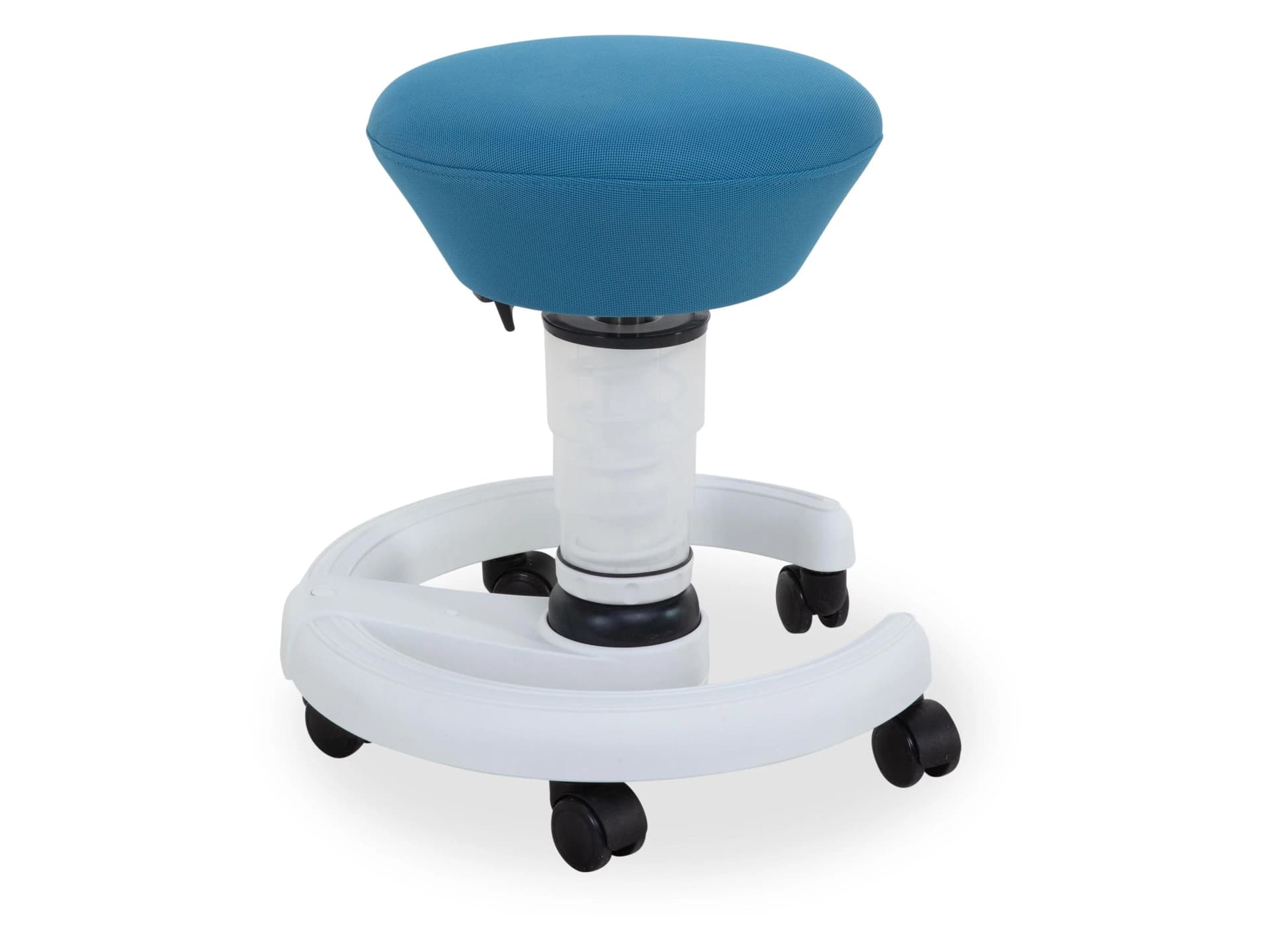 AERIS Hocker SWOPPSTER Blau/Weiß Stoff Harlequin