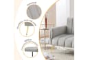 i@home Schlafsofa mit Samtbezug und 5-stufiger Verstellung Grau/Schwarz/Beige Bild 1