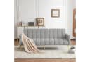 i@home Schlafsofa mit Samtbezug und 5-stufiger Verstellung Grau/Schwarz/Beige Bild 5