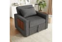 i@home Relaxsessel 1-Sitzer Sofa Grau/Beige mit USB-Ladeanschluss und Handyhalter Bild 5