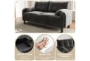 i@home 2-Sitzer Polstersofa Beige/Grau Chenille Stoff Bild 4