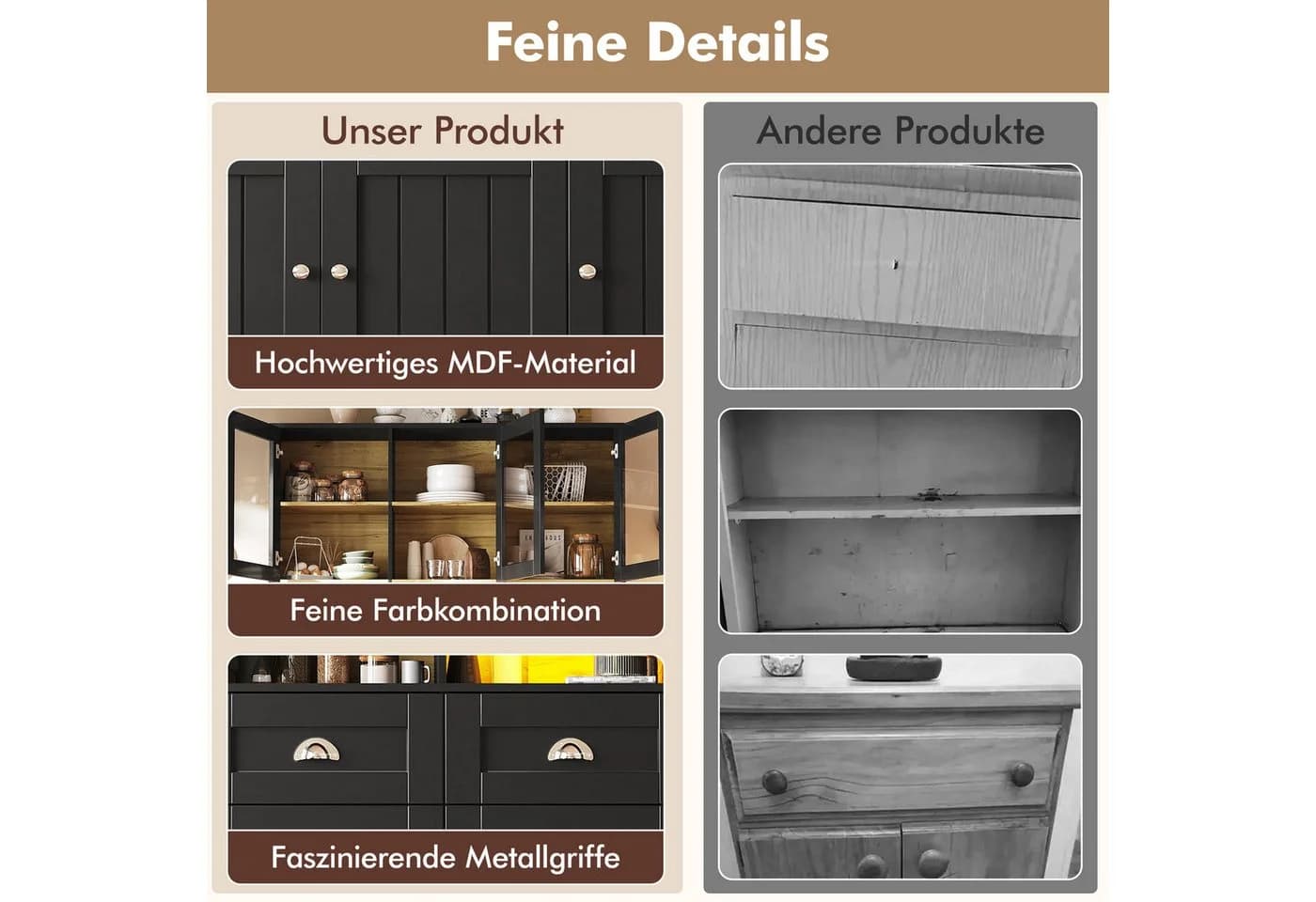 i@home Hochschrank mit LED-Beleuchtung und App-Steuerung