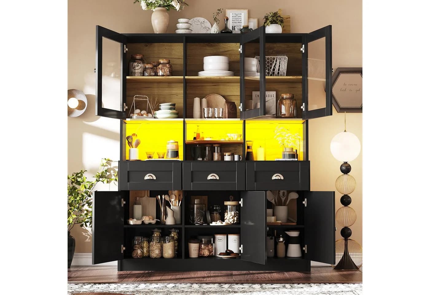 i@home Hochschrank mit LED-Beleuchtung und App-Steuerung - Bild 5