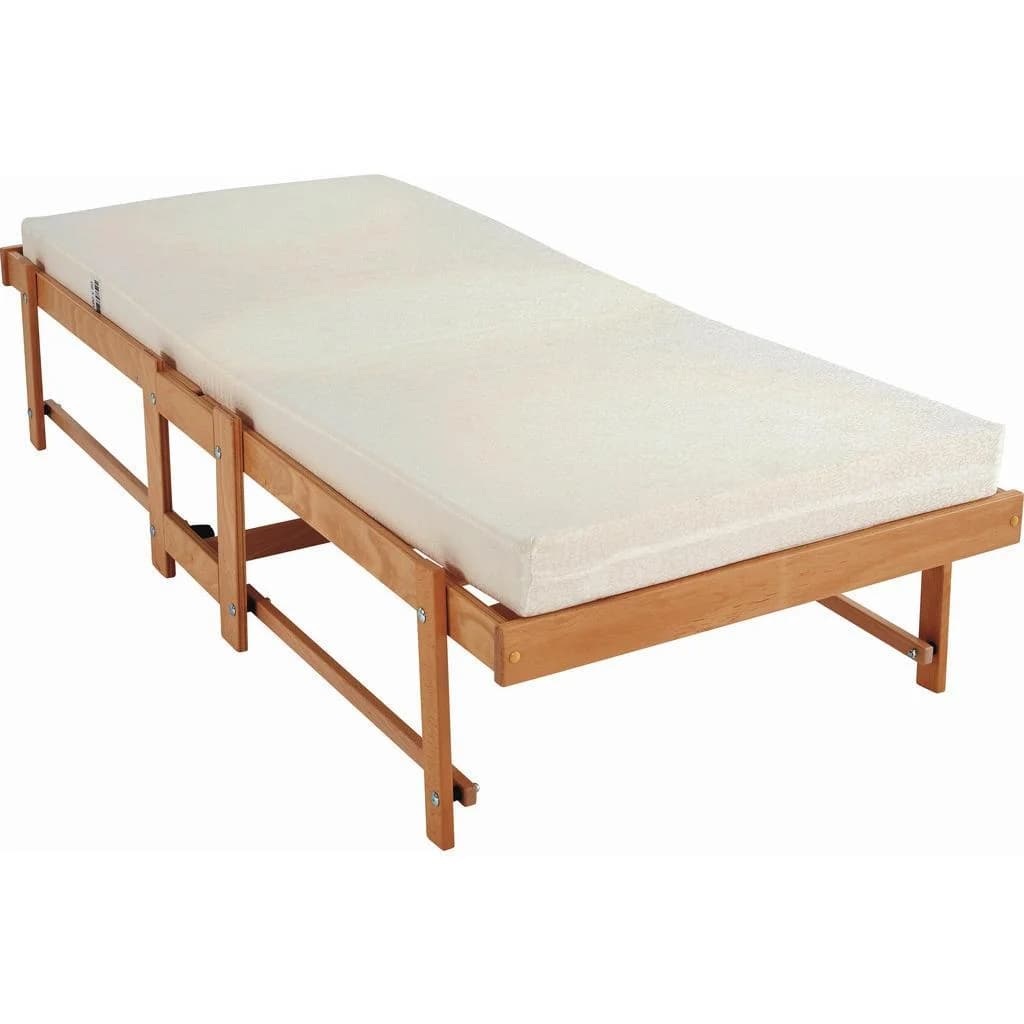 Livetastic Klappbett Buche 80x190 cm mit Matratze
