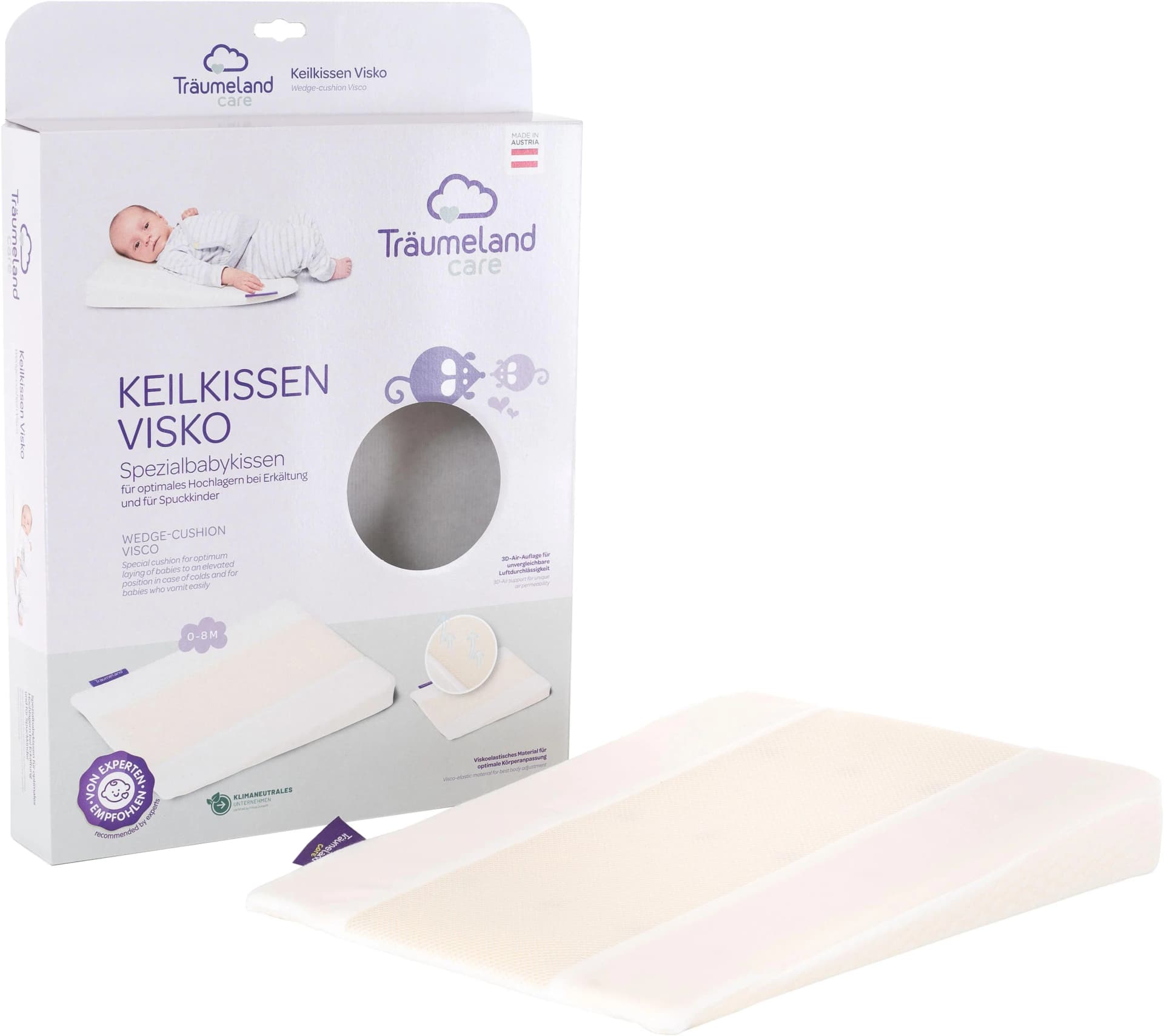 TRÄUMELAND Care Keilkissen Visko Beige 32x40cm