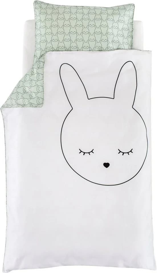 Träumeland Babybettwäsche Kuschelhase Jersey Weiß 2-teilig - Bild 2