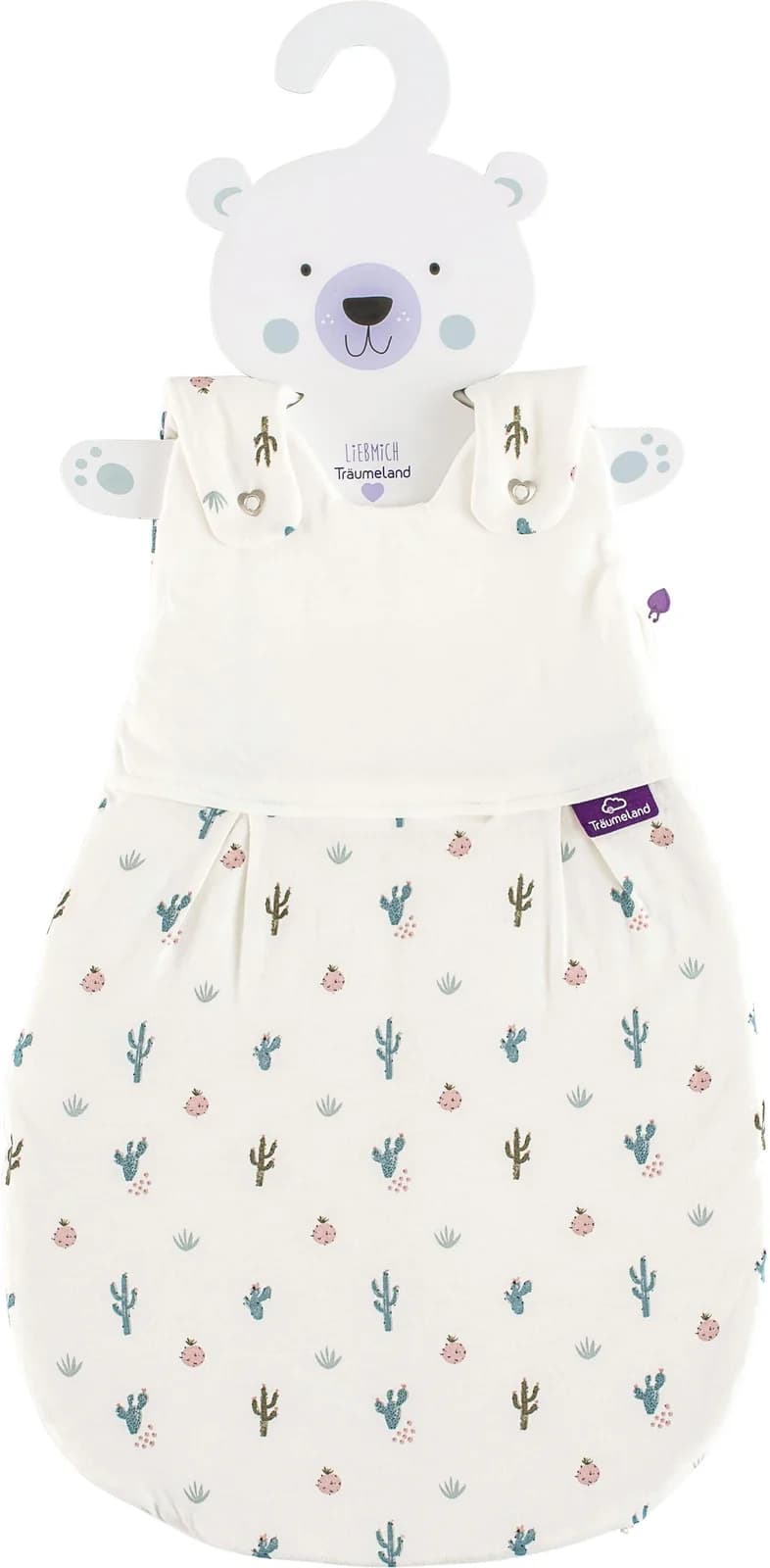 TRÄUMELAND Babyschlafsack Kaktusliebe Bunt Gr. 44