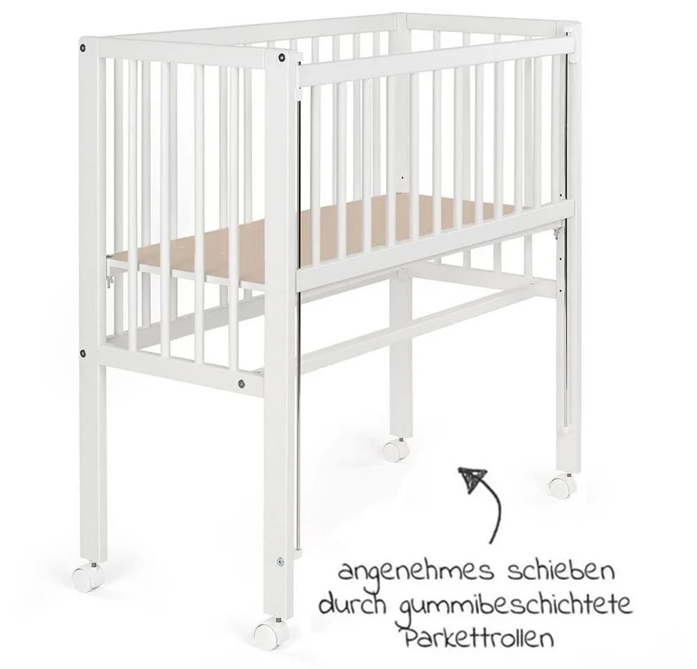 Fillikid Beistellbett Vario 2in1 Weiß Kinderbett - Bild 4