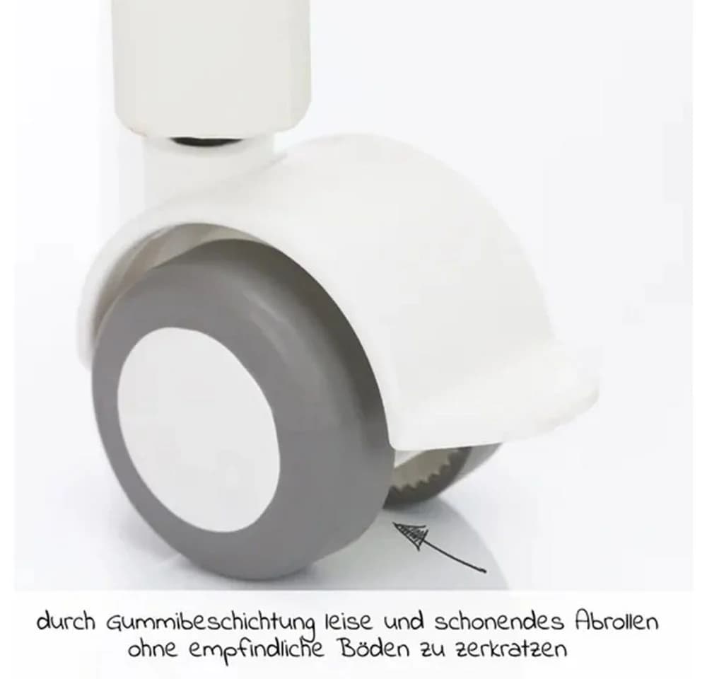 Fillikid Beistellbett Vario 2in1 Weiß Kinderbett - Bild 5