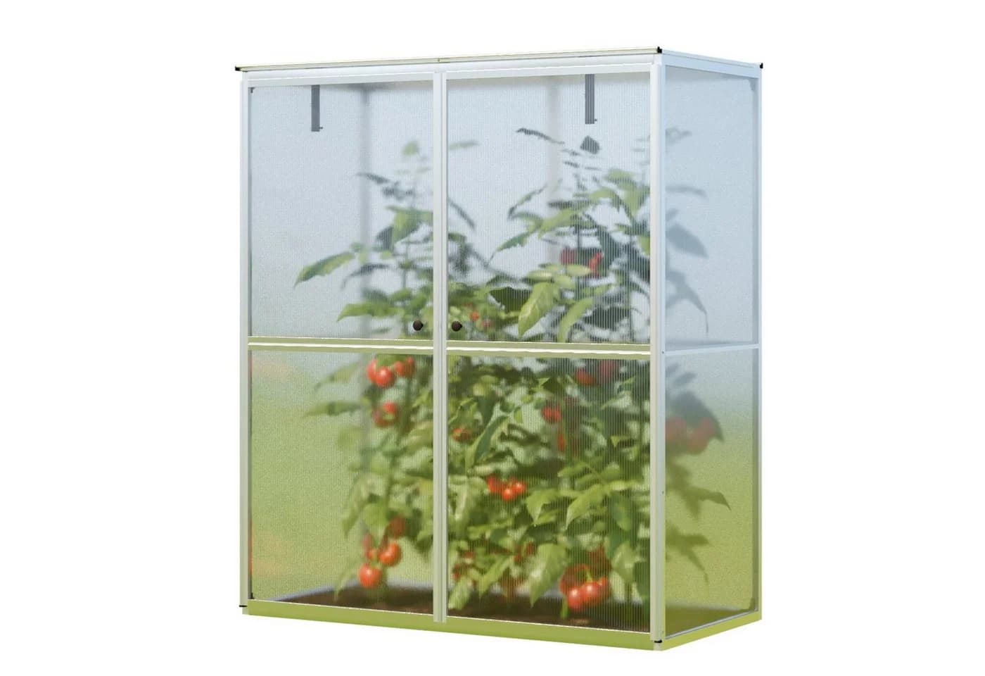 GFP Tomatengewächshaus Emma 8mm Wandstärke Aluminium Grau - Bild 4