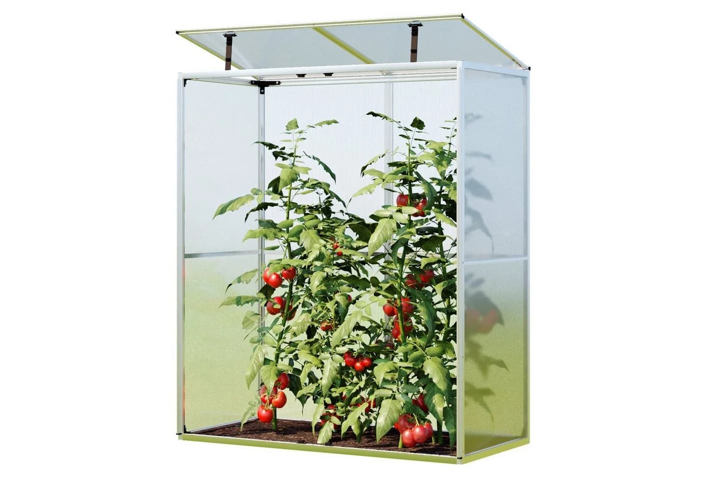 GFP Tomatengewächshaus Emma 8mm Wandstärke Aluminium Grau - Bild 5