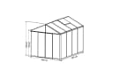 GFP Gewächshaus Premium 22 Aluminium 10 mm Polycarbonat Bild 3